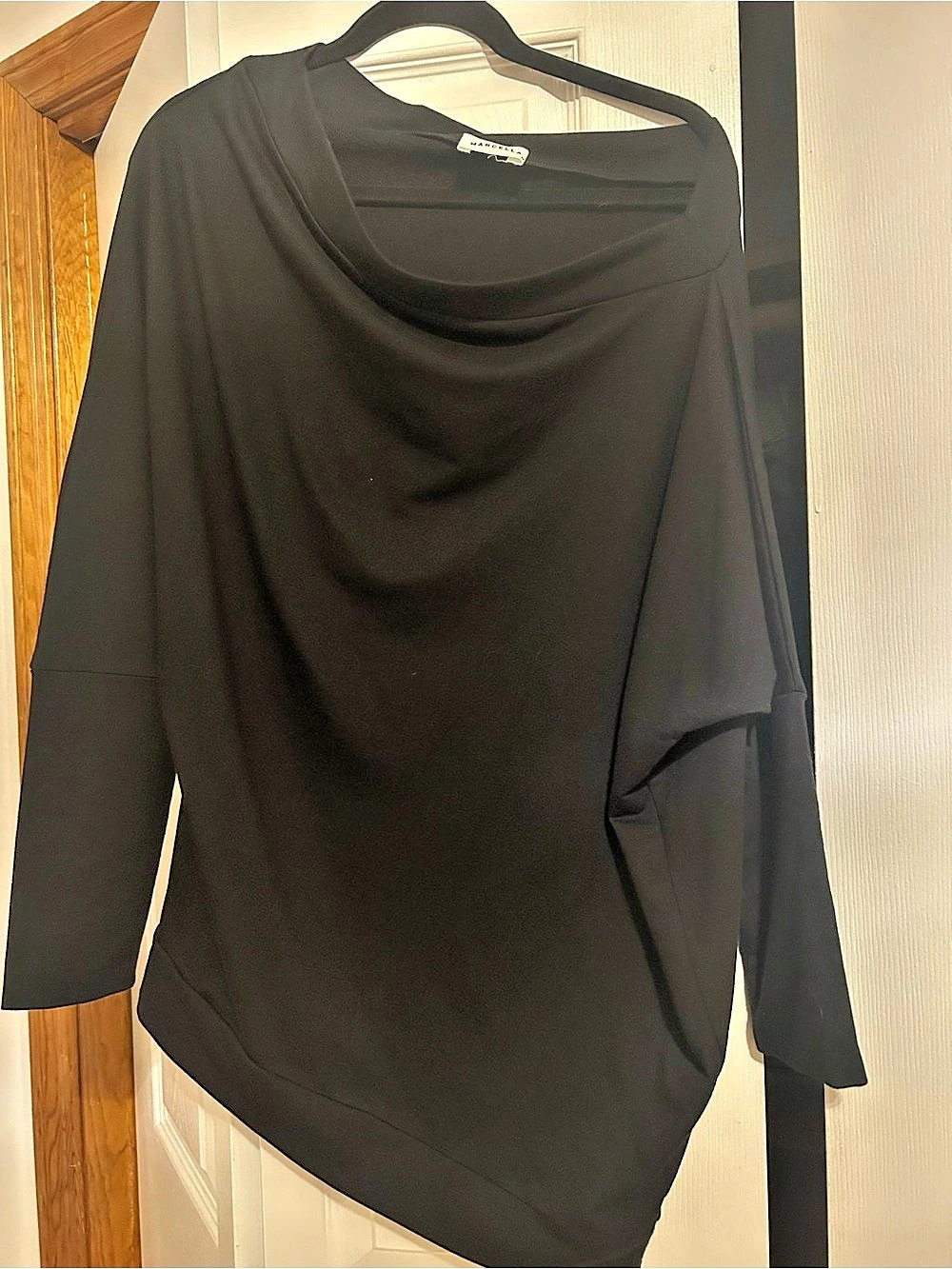 Marcella Black Jersey Long Sleeve sweatshirt ST M